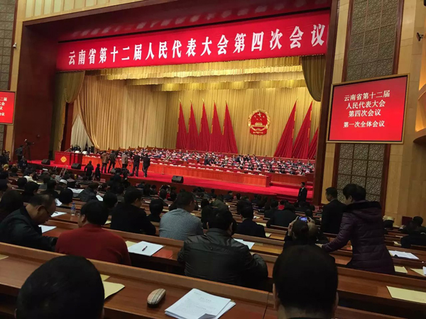 李老师列席云南省第十二届人民代表大会第四次会议。