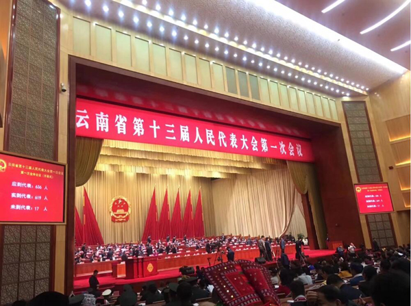 李老师列席云南省第十三届人民代表大会第一次会议